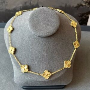 Gold 10 Clover Necklace Alhambra Inspired